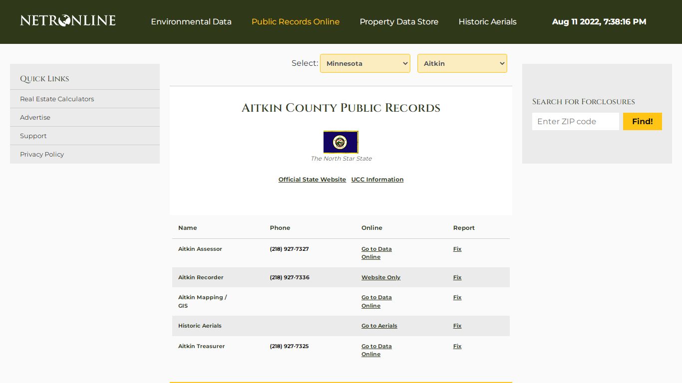 NETR Online • Aitkin • Aitkin Public Records, Search ...