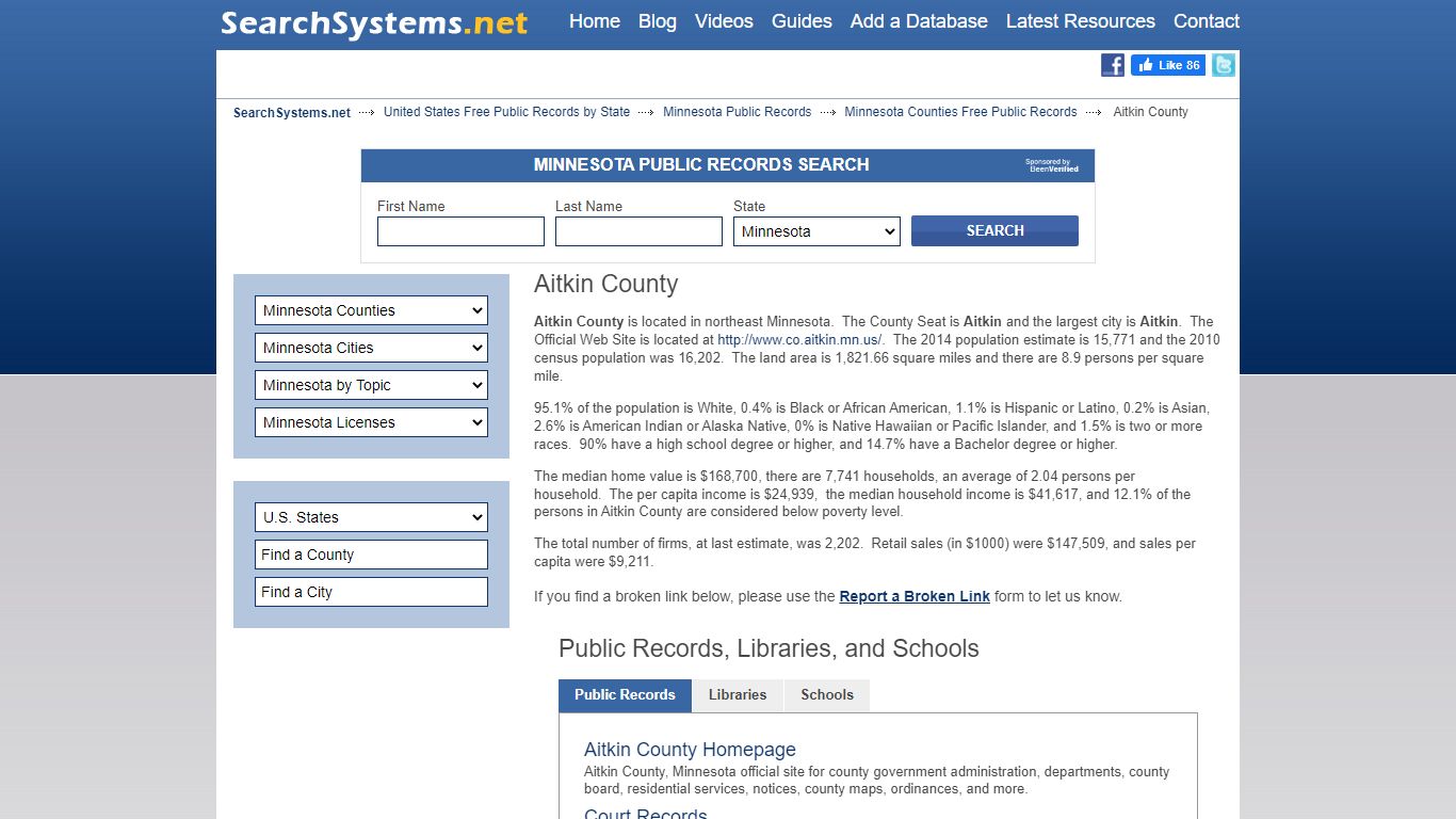 Aitkin County Criminal and Public Records